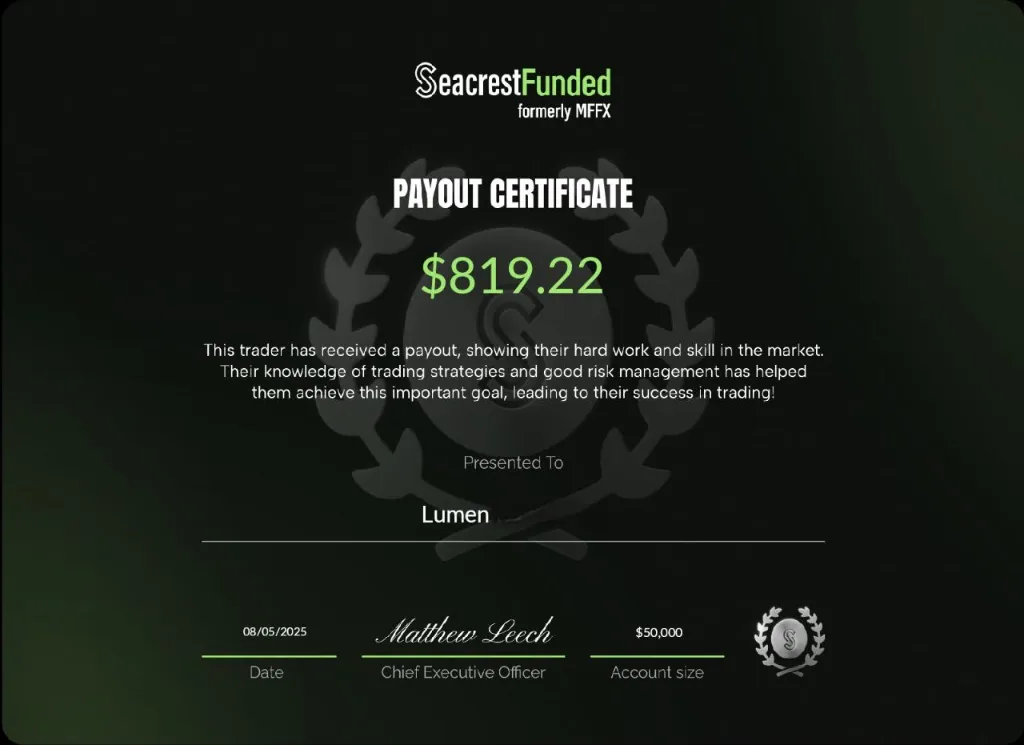Seacrest Funded - Lumen $819.22