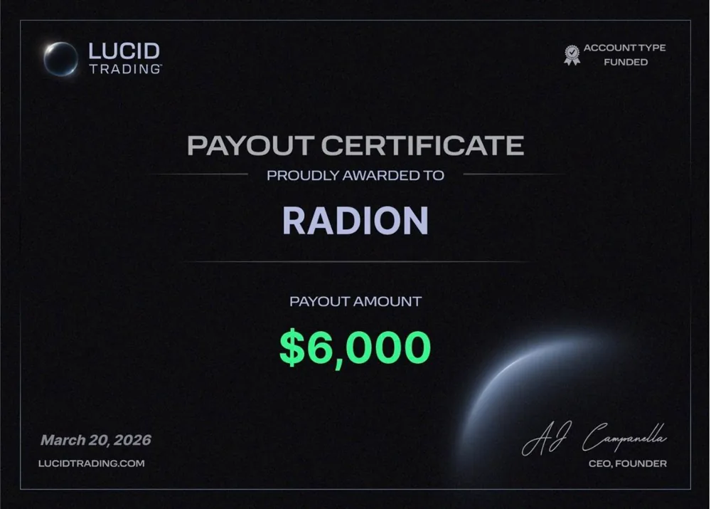 Lucid Trading - Radion $6,000