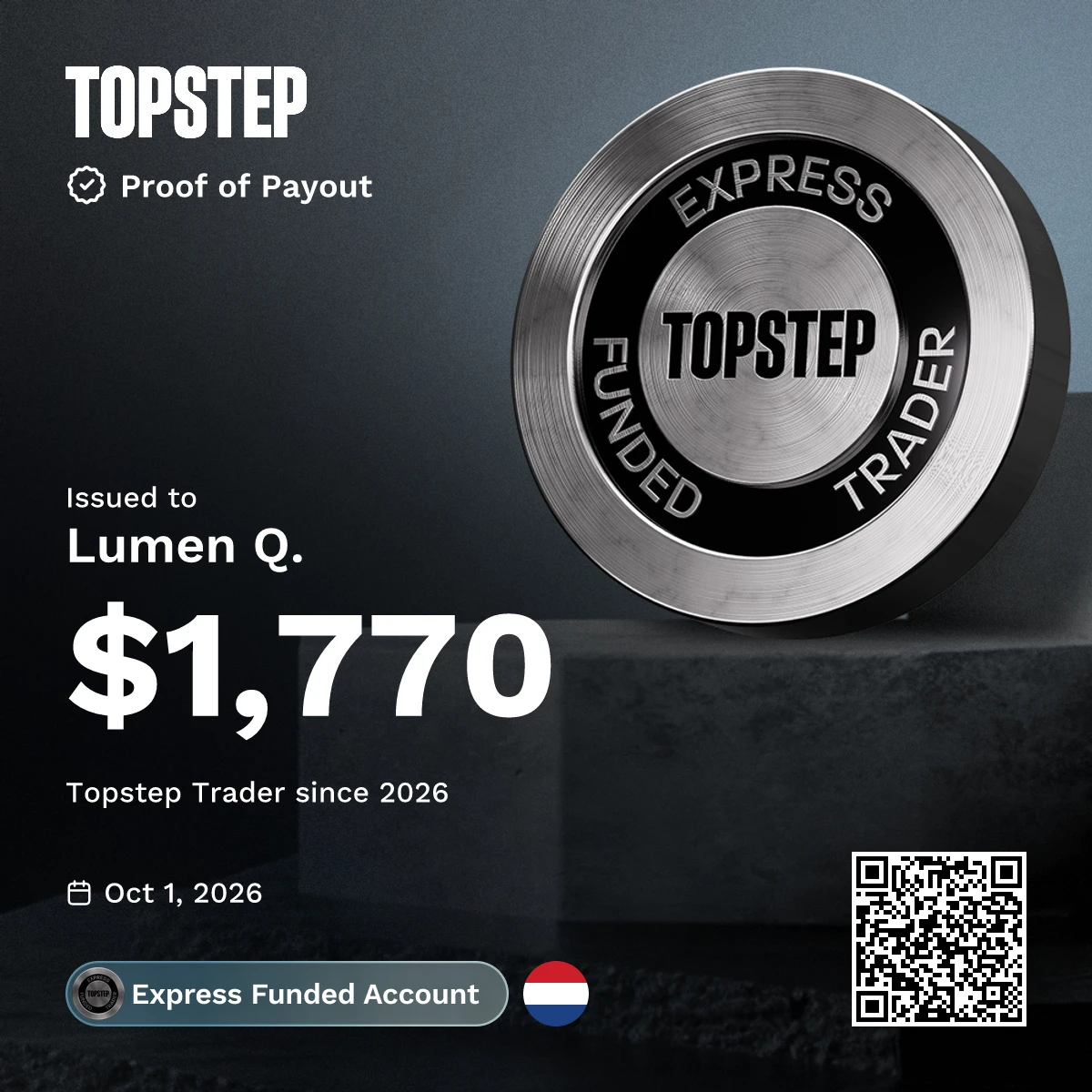 Topstep - Lumen $1,770