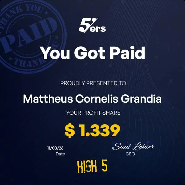 The 5%ers - Mattheus $1,339