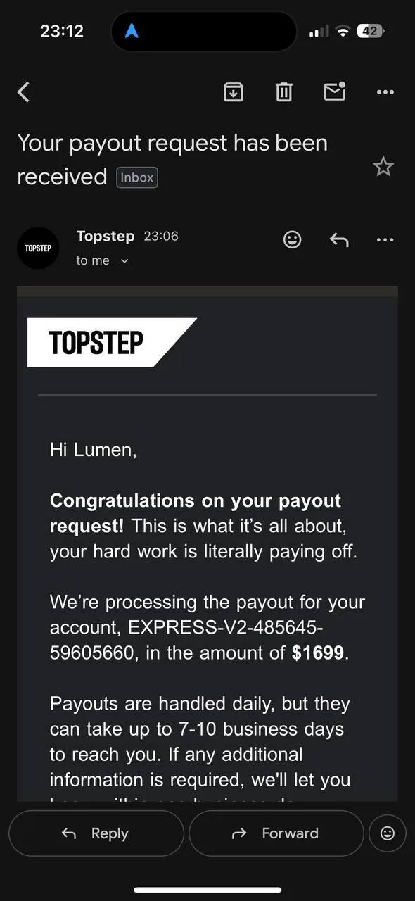 Topstep - Lumen $1,699
