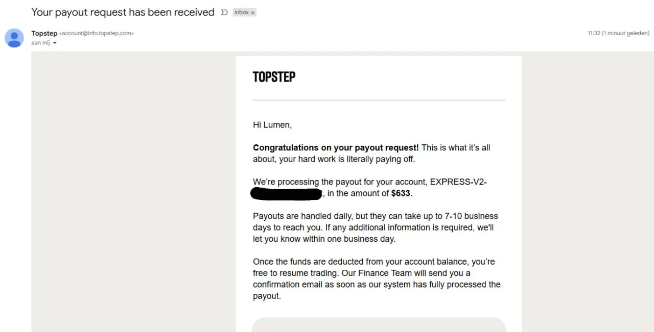 Topstep - Lumen $633