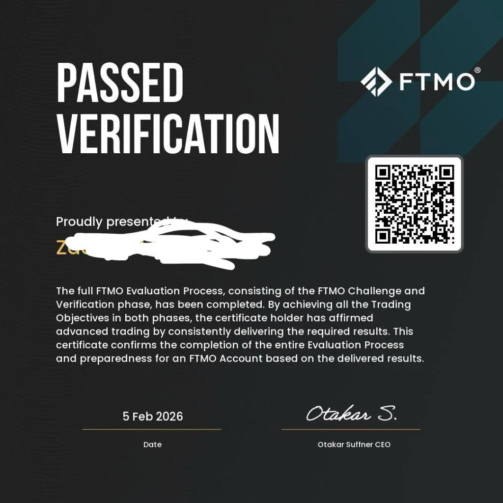 FTMO Passed Verification - Feb 2026