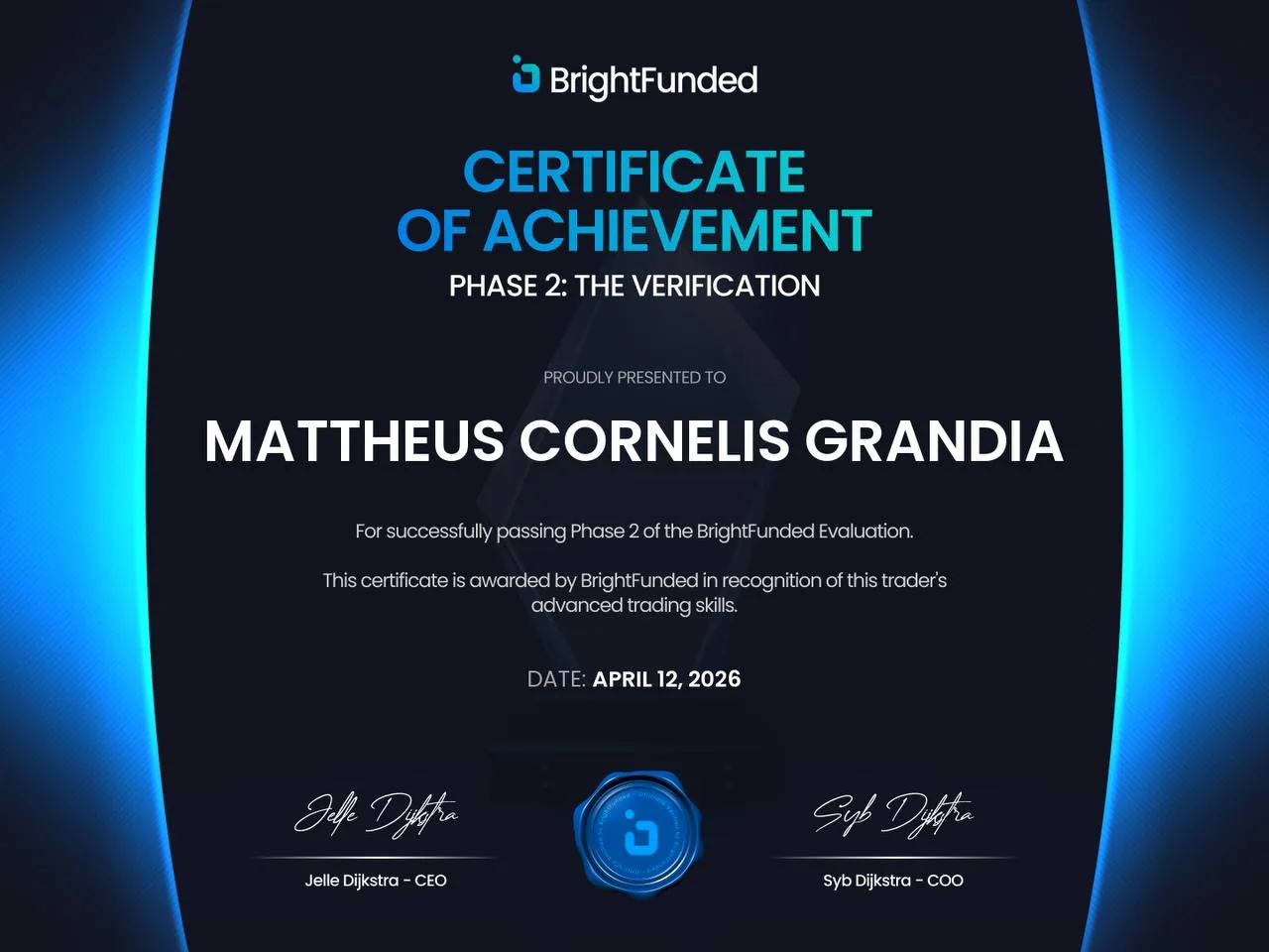 BrightFunded Phase 2 - Mattheus