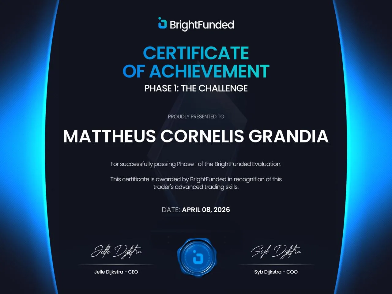 BrightFunded Phase 1 - Mattheus